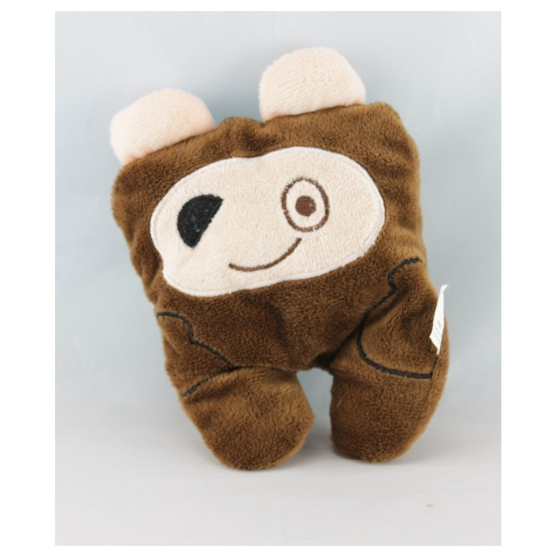 Doudou semi plat lapin rouge RENAULT 