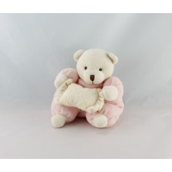 Doudou ours rose coussin CMP