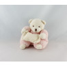 Doudou ours rose coussin CMP