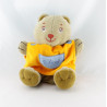 Doudou marionnette ours marron orange CHICCO