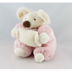 Doudou ours rose coussin CMP