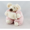 Doudou ours rose coussin CMP