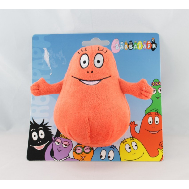 Doudou peluche Barbapapa rouge Barbidur JEMINI 