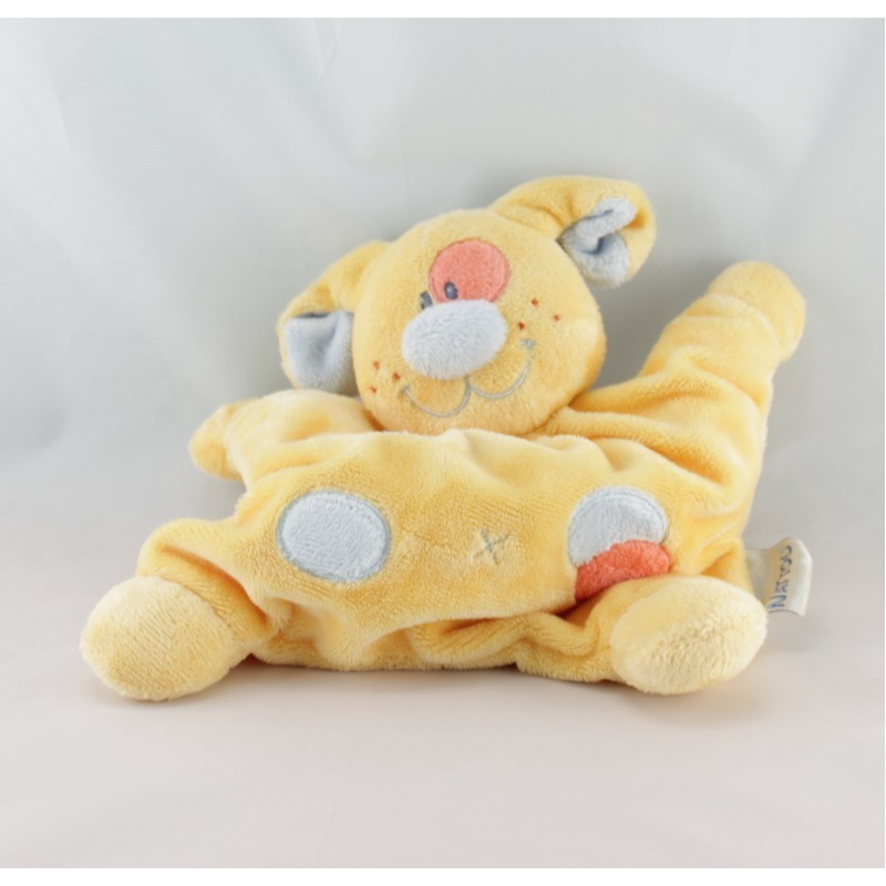 Doudou semi plat chien jaune KIABI