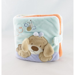 Doudou chien beige bleu escargot NATTOU
