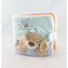 Doudou chien beige bleu escargot NATTOU