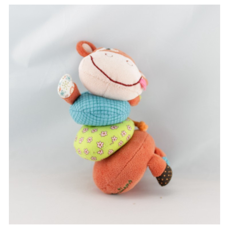 Doudou chat orange quille LILLIPUTIENS