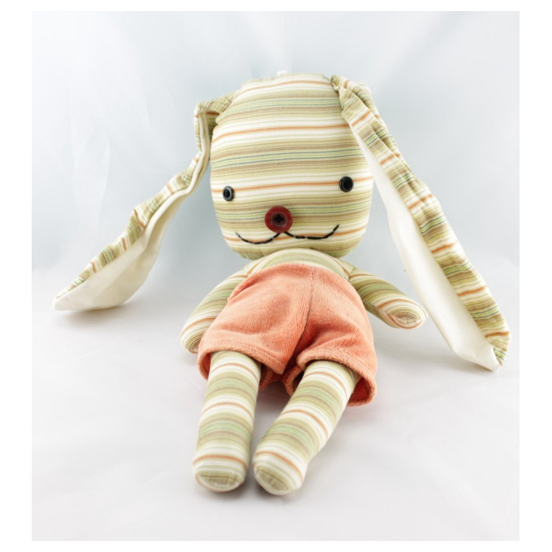 Doudou lapin blanc M&M'S