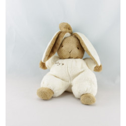 Doudou lapin blanc beige BABY CP INTERNATIONAL