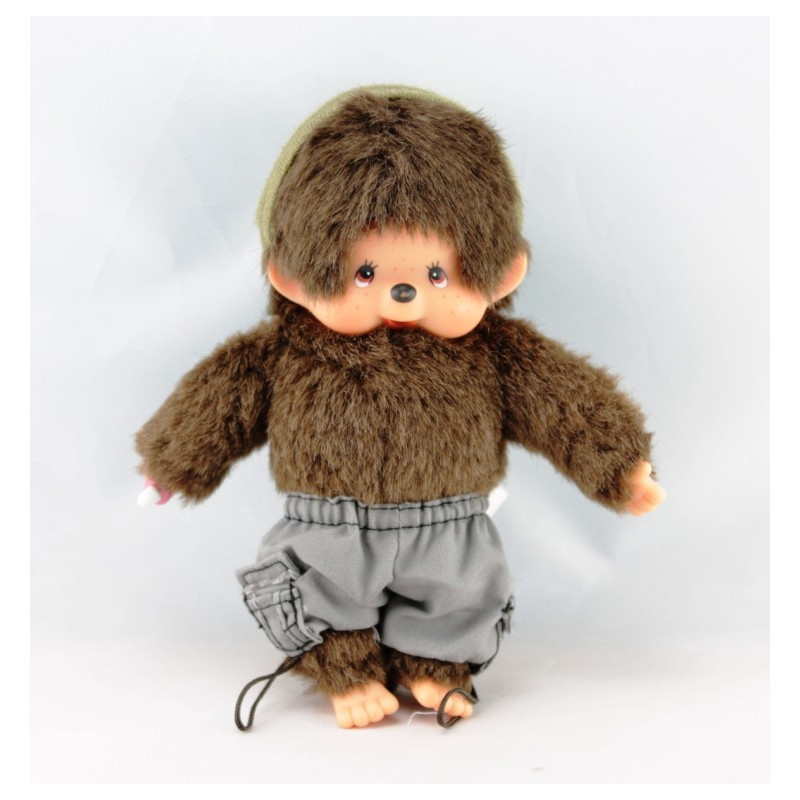 Petite Peluche Singe Kiki casquette AJENA 15 cm