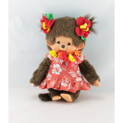 Ancienne Peluche Singe Kiki beige