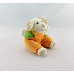 Doudou chien orange vert foulard jaune MAXITA
