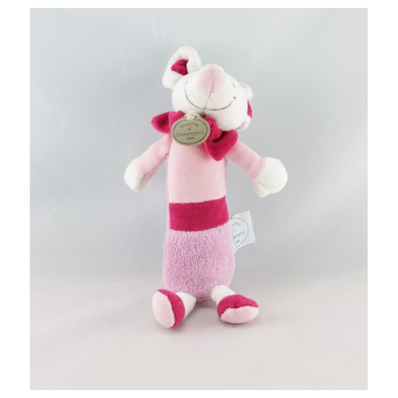 Doudou et compagnie baton pouet coccinelle mauve Framboiselle 