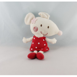 Doudou ours souris bleu beige DPAM