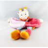 Doudou plat girafe rose rouge bleu orange Maé BABY NAT
