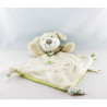 Doudou Plat chien beige marron Nicotoy