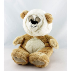 Doudou ours panda gris bleu MARESE