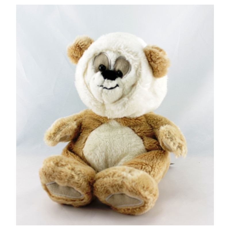 Doudou ours panda gris bleu MARESE