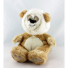 Doudou ours panda gris bleu MARESE