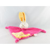 Doudou plat lapin rose pois WW BEBE WW