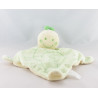 Doudou plat escargot vert jaune NICOTOY