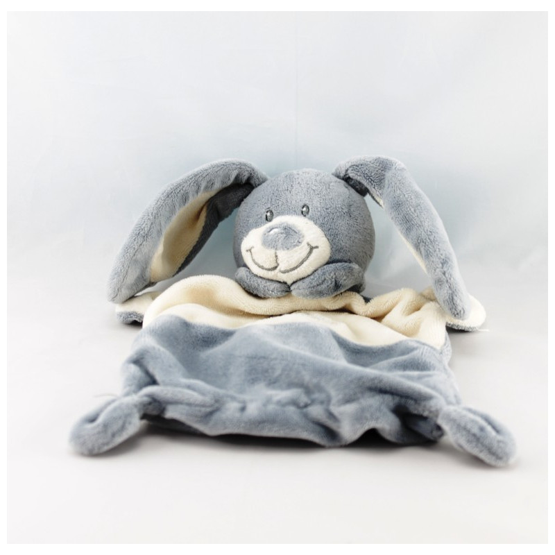 Doudou plat lapin marron GRAIN DE BLE