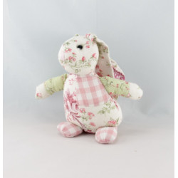 Doudou lapin blanc beige BABY CP INTERNATIONAL 20 cm