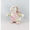 Doudou lapin blanc beige BABY CP INTERNATIONAL 20 cm