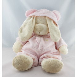 Doudou ours déguisé en lapin bleu NICOTOY