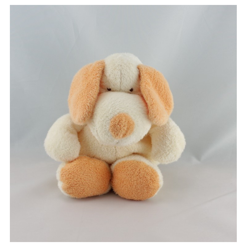Doudou ours écru orange NICOTOY