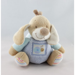 Doudou musical chien beige bleu escargot NATTOU