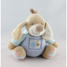 Doudou musical chien beige bleu escargot NATTOU