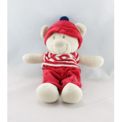 Doudou ours marin bleu ciel poisson VETIR NICOTOY