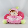 Doudou fillette déguisé en papillon rose NICOTOY