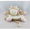 Doudou vache Lola Rosalie beige rose NOUKIE'S 30 cm