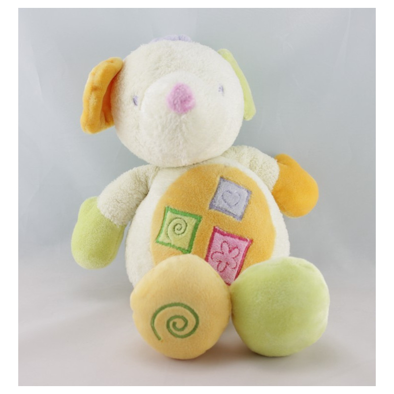 Doudou musical chat vert bleu Sweet compagny SAUTHON