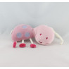 Doudou coccinelle rose points bleu AUCHAN