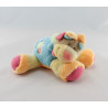 Doudou lion beige bleu rouge orange palmier NATTOU
