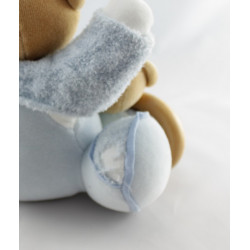 Doudou musical ours bleu blue laine bébé KALOO