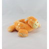 Doudou plat girafe orange satin jaune BRUIN TOY'S RUS