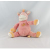 Doudou zébre girafe rose orange oiseau AMTOYS