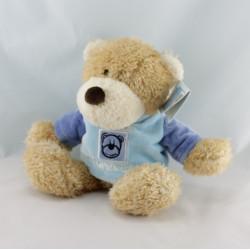 Doudou plat ours bleu ALPHANOVA BEBE