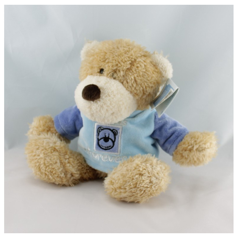 Doudou plat ours bleu ALPHANOVA BEBE