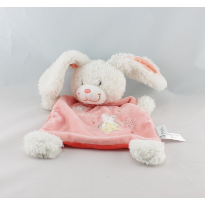 Doudou lapin rose TEX 15 cm