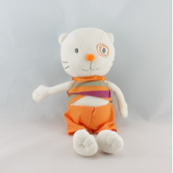 Doudou ane zébre gris bleu oiseau KIABI CREATIVTOYS