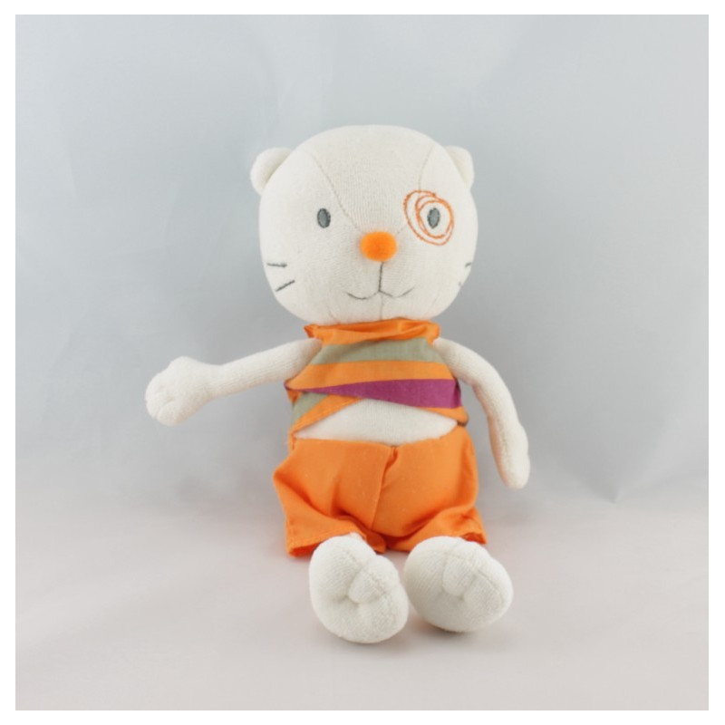 Doudou ane zébre gris bleu oiseau KIABI CREATIVTOYS