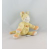 Doudou girafe zébre jaune orange oiseau AMTOYS 23 cm