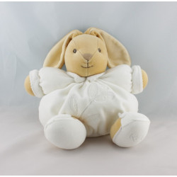 Doudou lapin patapouf blanc feuille Tendres et Douces KALOO
