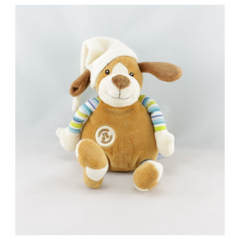 Doudou chien beige marron GIPSY