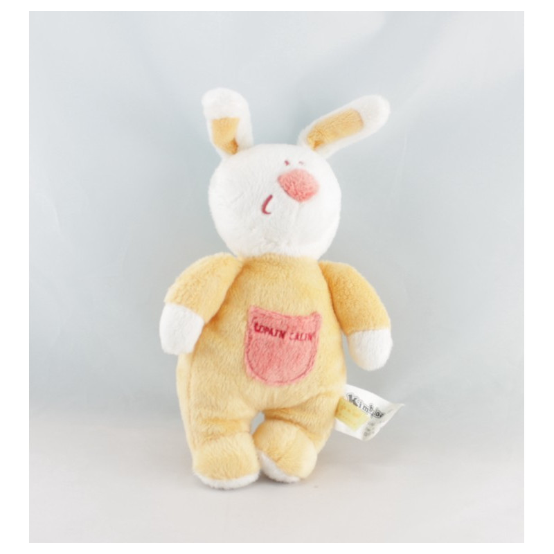 Doudou plat ours vert copain calin KIMBALOO